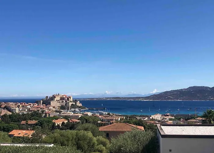 Exceptionnelle Vue Mer Calvi - Piscine - T2